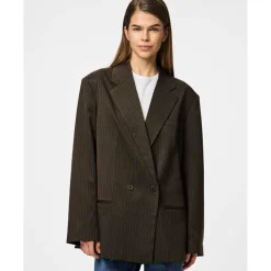 Pieces PCFalka LS Pinstriped Blazer Delicioso Stripes