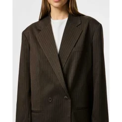 Pieces PCFalka LS Pinstriped Blazer Delicioso Stripes