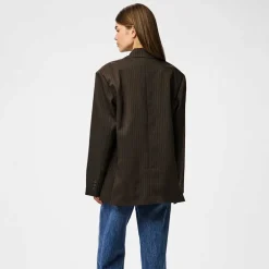 Pieces PCFalka LS Pinstriped Blazer Delicioso Stripes