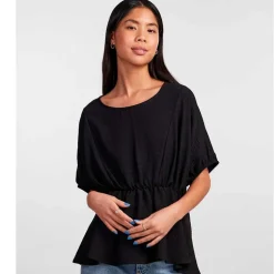 PIECES PCFLORE SS O NECK TOP SORT