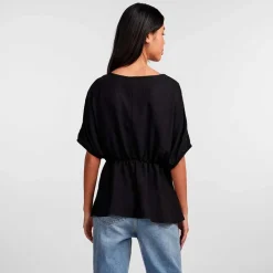 PIECES PCFLORE SS O NECK TOP SORT