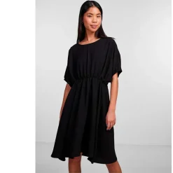 PIECES PCFLORE SS O NECK KJOLE SORT