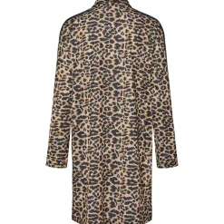 Pieces PCGrace LS Half Zip Short Dress Black/Leo