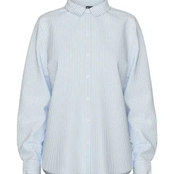 Pieces PCIrena LS Oxford Shirt Noos Bright White Stripes