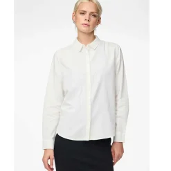 Pieces PCIrena LS Oxford Shirt Noos Bright White