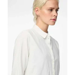 Pieces PCIrena LS Oxford Shirt Noos Bright White