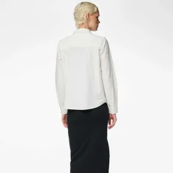 Pieces PCIrena LS Oxford Shirt Noos Bright White
