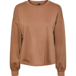 Pieces Pcjacy Ls O-neck Sweat Bc Brun