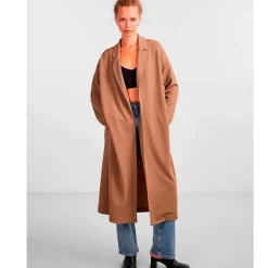 Pieces PcJana LS Long Cardigan BC Brun