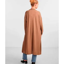 Pieces PcJana LS Long Cardigan BC Brun