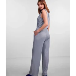 PIECES PCJULES HW WIDE PANTS D2D PB BLÅ