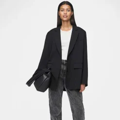 Pieces PCKamil LS Loose Blazer Noos Black