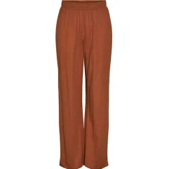 PIECES PCLINDA HW PANTS BRUN