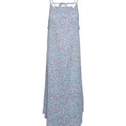 PIECES PCLUNA STRAP MIDI DRESS LYSEBLÅ