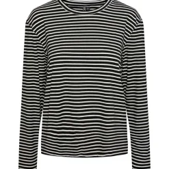 Pieces PCMalulje LS O-Neck Top BC Sort