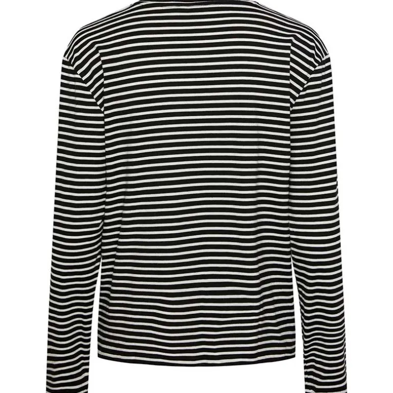 Pieces PCMalulje LS O-Neck Top BC Sort