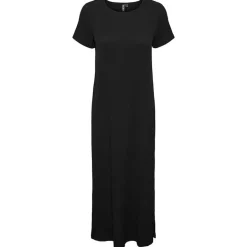Pieces PCMeggi SS Loose Midi Dress Sort