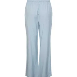 Pieces PCMilano HW Wide Pant D2D PB Lyseblå