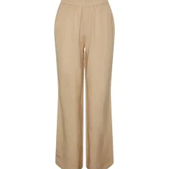 Pieces PCMilano HW Wide Pant D2D PB Sand