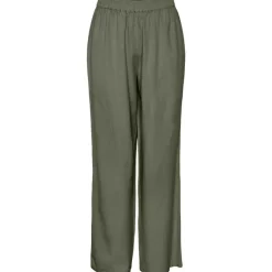 Pieces PCMilano HW Wide Pant D2D PB Army