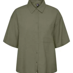 Pieces PCMilano SS Shirt D2D PB Army
