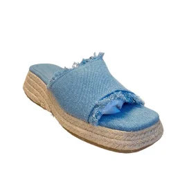 Pieces PCMille Sandal Denim Blå