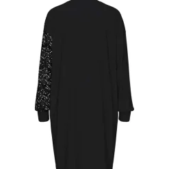 Pieces PCNancy LS Sweat Dress Black Sequence