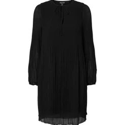 Pieces PcNaomie LS O-Neck Short Dress Black