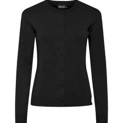 Pieces PCNora LS O-neck Knit Cardigan Noos Black