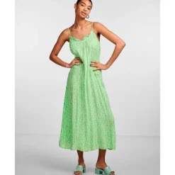 PIECES PCNYA SLIP ANKLE DRESS BF BC GRØN