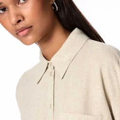 Pieces PCPia LS Loose Shirt Noos Birch Melange