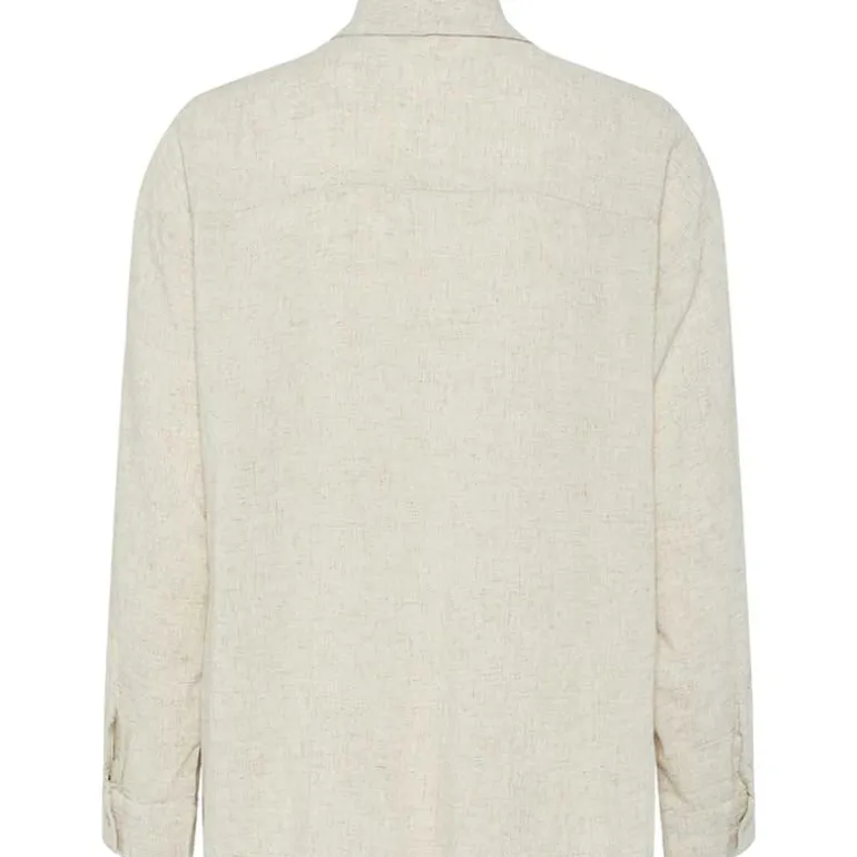 Pieces PCPia LS Loose Shirt Noos Birch Melange