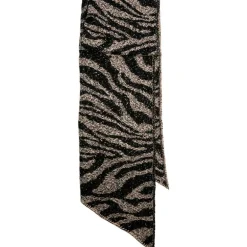 Pieces PCPyron Long Animal Scarf Noos White Pepper/Zebra