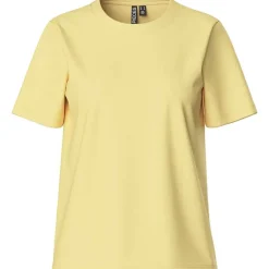 Pieces PCRia SS Solid Tee Noos Pale Banana