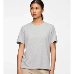 Pieces PCRia SS Solid Tee Noos Light Grey Melange