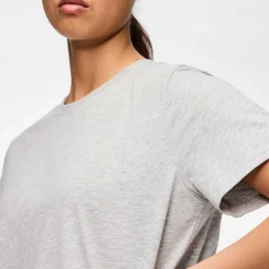 Pieces PCRia SS Solid Tee Noos Light Grey Melange