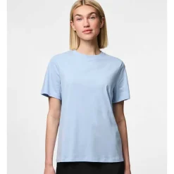 Pieces PCRia SS Solid Tee Noos Cashmere Blue