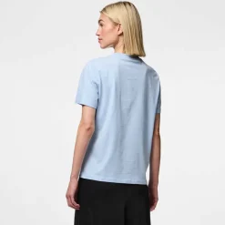 Pieces PCRia SS Solid Tee Noos Cashmere Blue