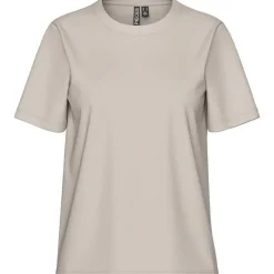 Pieces PCRia SS Solid Tee Noos Silver Gray