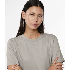 Pieces PCRia SS Solid Tee Noos Silver Gray