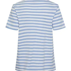 Pieces PCRia SS Tee Stripes Noos Hydrangea