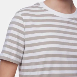 Pieces PCRia SS Tee Stripes Noos Silver Mink