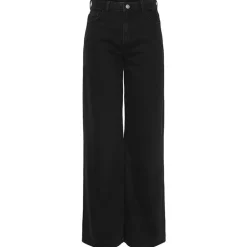 Pieces PCSelma HW Wide Jeans Noos Black Denim