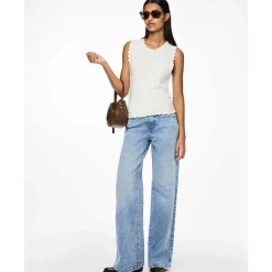 Pieces PCSelma LW Wide Jeans Noos Light Blue Denim