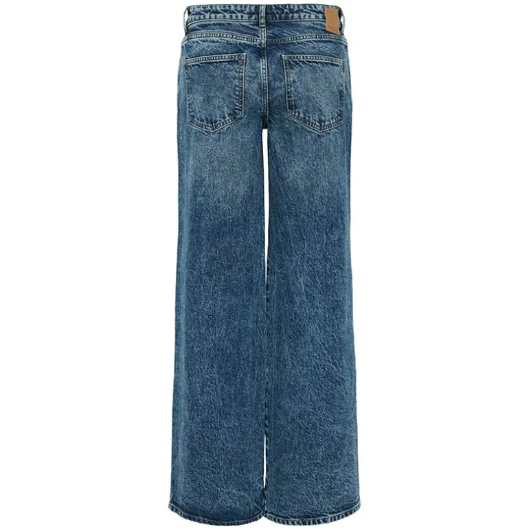 Pieces PCSelma LW Wide Jeans Noos Medium Blue Denim
