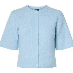 Pieces PCSilly SS O-Neck Knit Cardigan Noos Cashmere Blue