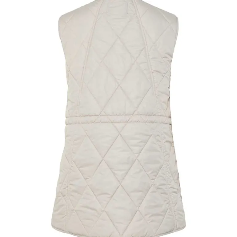 Pieces PCStella Quilted Vest Noos Silver Gray