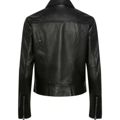 Pieces PCSusse Leather Jacket Noos Black