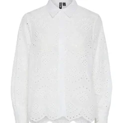 Pieces PCVilde LS Shirt Noos Bright White