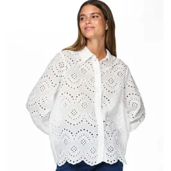 Pieces PCVilde LS Shirt Noos Bright White